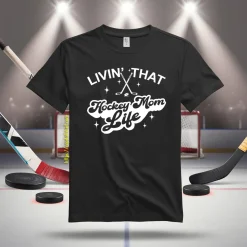 Hockey Mom Shirt, Livin’ That Hockey Mom Life Shirt