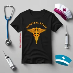 Hospital Staff Nurses CNA Medical Health Check Cardio Physician Medic Hospital Shirt