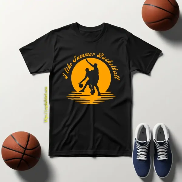 I Like Summer Basketball For Sports Lover Shirt