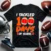 I Tackled 100 Days Of School Football Gift Sport Lover Shirt