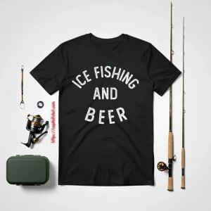 Ice Fishing And Beer Funny Ice Fishing Shirt