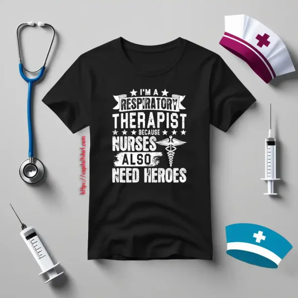 I’m A Respiratory Therapist Because Nurses Also Need Heroes Shirt