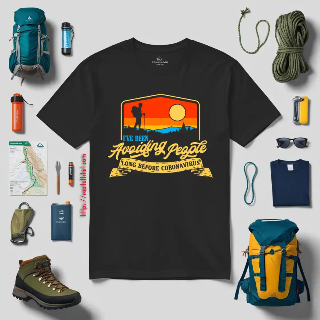 I’ve Been Avoiding People Long Before Coronavirus Vintage Color For Hiking Lover Shirt I’ve Been Avoiding People Long Before Coronavirus Vintage Color For Hiking Lover Shirt