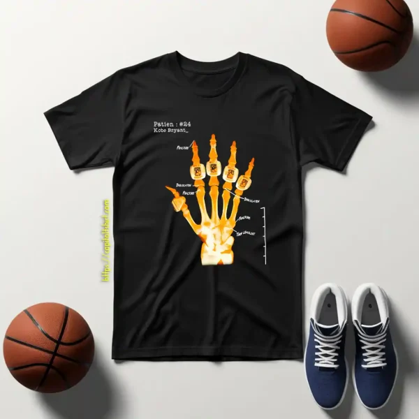 Kobe Bryant Skeleton Hand Shirt, Patien 24 Kobe Bryant Shirt