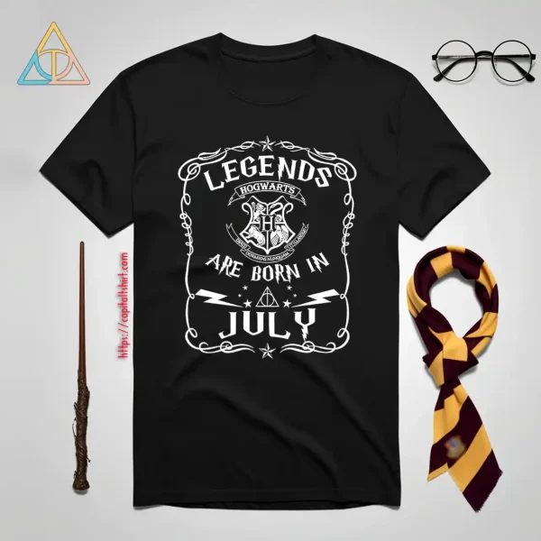 Legends Hogwarts Are Born In July Shirt