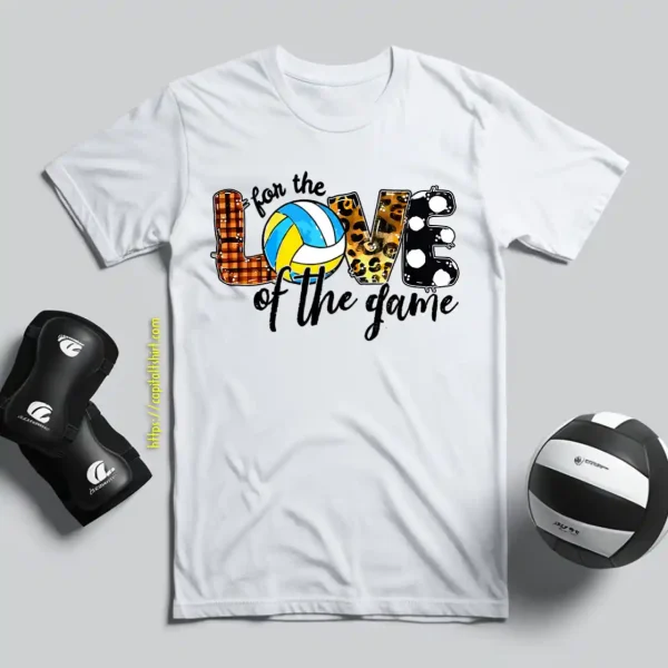 Leopard For The Love Of The Game For Volleyball Lover Shirt