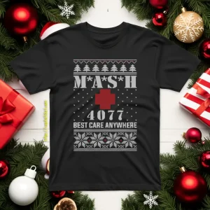 MASH 4077 Best Care Anywhere Christmas Shirt