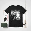 Married 39 Years Fishing Couple 39th Wedding Anniversary Shirt