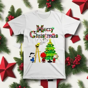 Merry Christmas Snoopy Charlie Brown Lucy Van Pelt Linus Van Pelt Shirt