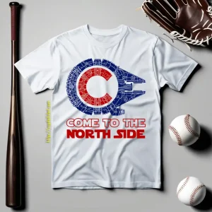 Millennium Falcon Chicago Cubs Come To The North Side Star Wars Shirt