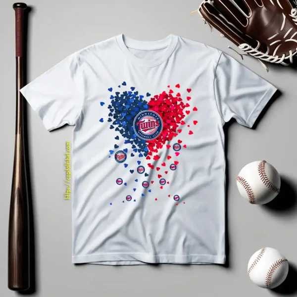 Minnesota Twins Baseball Club Heart Shirt