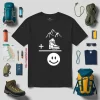 Mountain Hiking And Boots Making A Happy Face Shirt