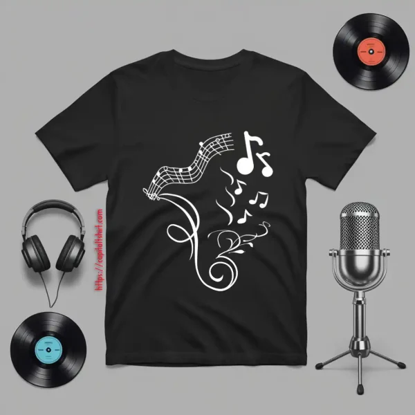 Music Note Design Shirt