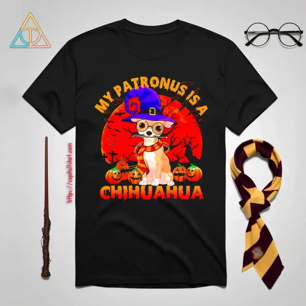 My Patronus Is A Chihuahua Halloween Blood Moon For Dog Lover Shirt