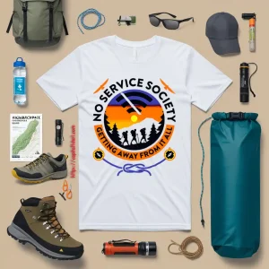 No Service Society Getting Away From It All Cool Design For Hiking Lover Shirt