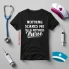 Nurse Retirement Shirt, Nothing Scares Me I’m A Retired Nurse Shirt