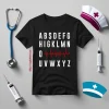 Nurse Shirt, Alphabet Nurse Heartbeat Shirt