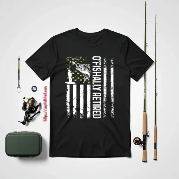 O’fishally Retired Dad Father’s Day Coolest Fisherman Shirt