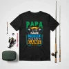 Papa Is My Name Fishing Is My Game Shirt