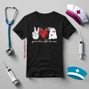 Peace Love Boo Boo Crew Nurse Ghost Halloween Costume Gift Shirt