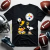 Peanuts Charlie Brown And Snoopy Pittsburgh Steelers Shirt