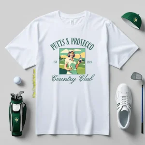 Putts And Prosecco Country Club Shirt