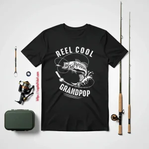 Reel Cool Grandpop Fishing Father’s Day Fisherman Fish Shirt