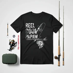 Reel Cool Papaw Fish Fishing Fathers Day Shirt