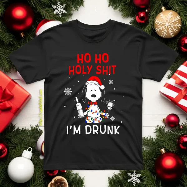 Snoopy Ho Ho Holy Shit I’m Drunk Shirt