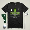 Stupid Tree Disc Golf Funny Disc Golfing Sport Lover Player Gift Shirt