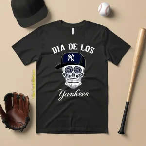 Sugar Skull Dia De Los New York Yankees Shirt