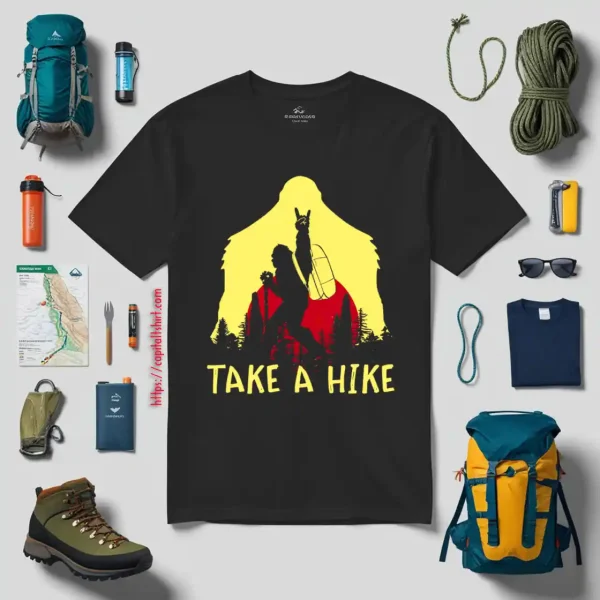 Take A Hike Bigfoot Vintage For Hiking Lovers Shirt