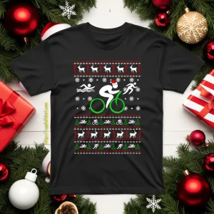 Triathlete Ugly Christmas Shirt