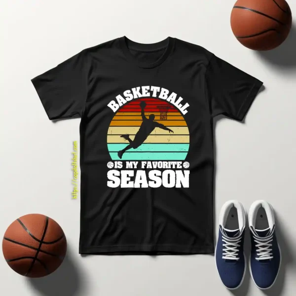 Vintage Basketball Is My Favorite Season Shirt