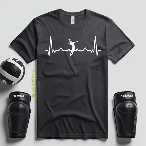 Volleyball Heartbeat Sports For Volleyball Lover Shirt