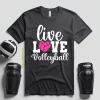 Volleyball Mom Shirt, Live Love Volleyball Shirt