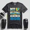 Volleyball Mom Shirt, My Heart Belongs To A Volleyball Player She Call Me Mom Shirt