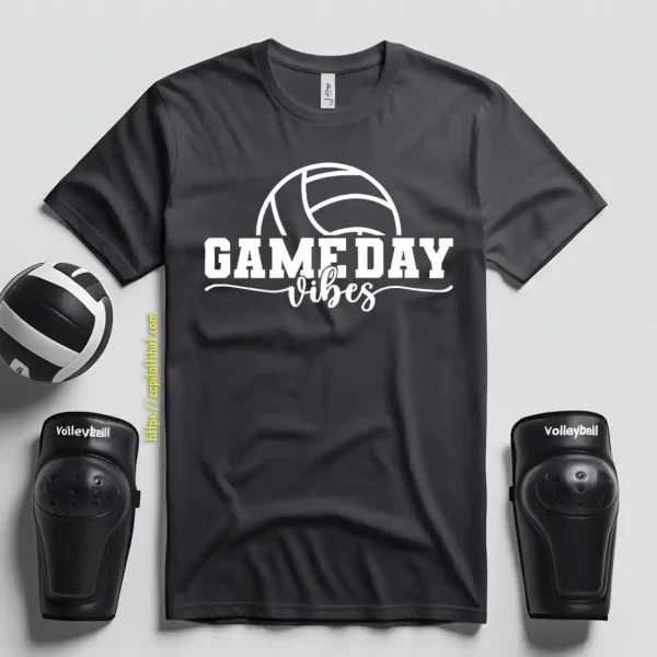 Volleyball Season Shirt, Game Day Vibes Shirt