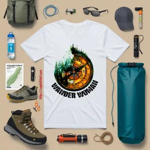 Wander Woman Compass For Hiking Lover Shirt