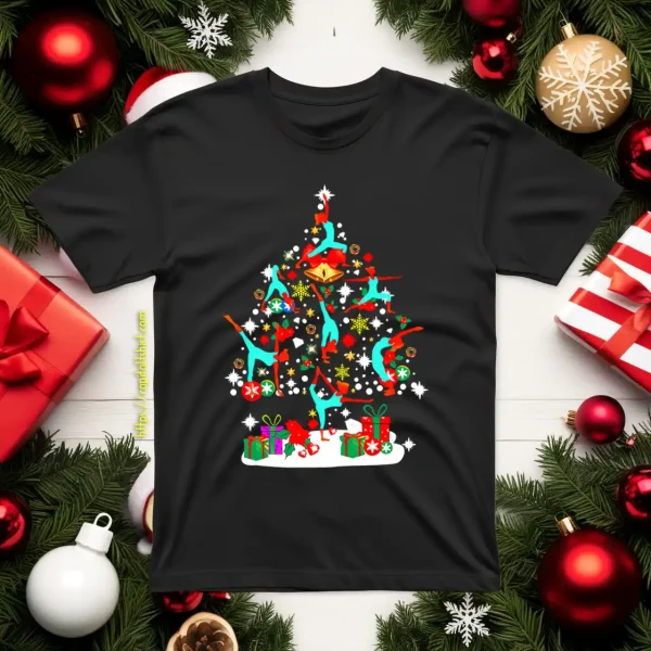 Yoga Christmas Tree Yoga Poses Shirt