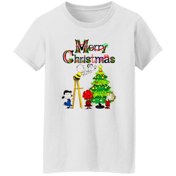 Merry Christmas Snoopy Charlie Brown Lucy van Pelt Linus van Pelt Shirt