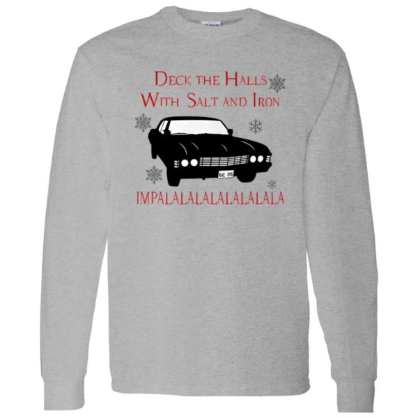 Deck The Halls With Salt And Iron Impalalala Christmas Shirt