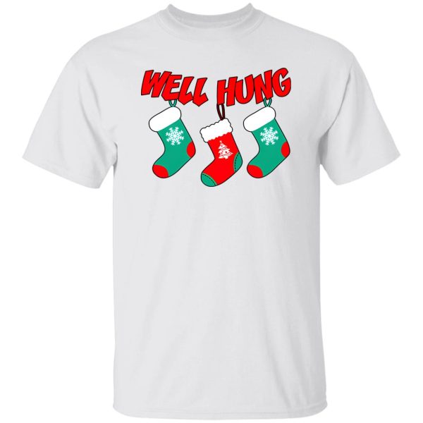 Well Hung Christmas Socks Shirt