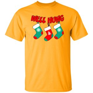 Well Hung Christmas Socks Shirt