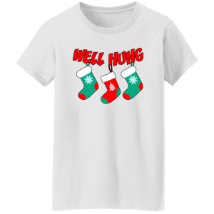 Well Hung Christmas Socks Shirt