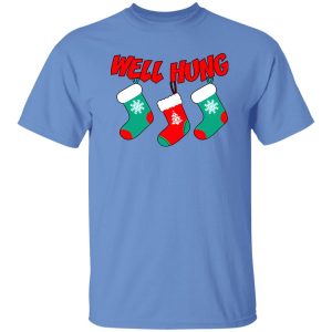 Well Hung Christmas Socks Shirt