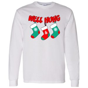 Well Hung Christmas Socks Shirt