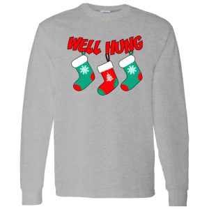 Well Hung Christmas Socks Shirt