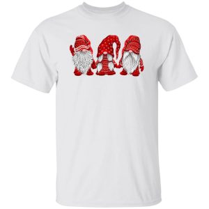 Hanging With Red Gnomies Christmas Santa Claus Shirt