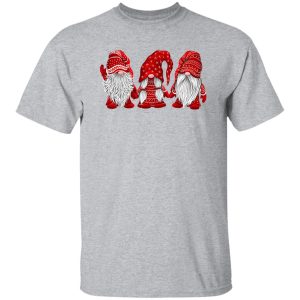 Hanging With Red Gnomies Christmas Santa Claus Shirt